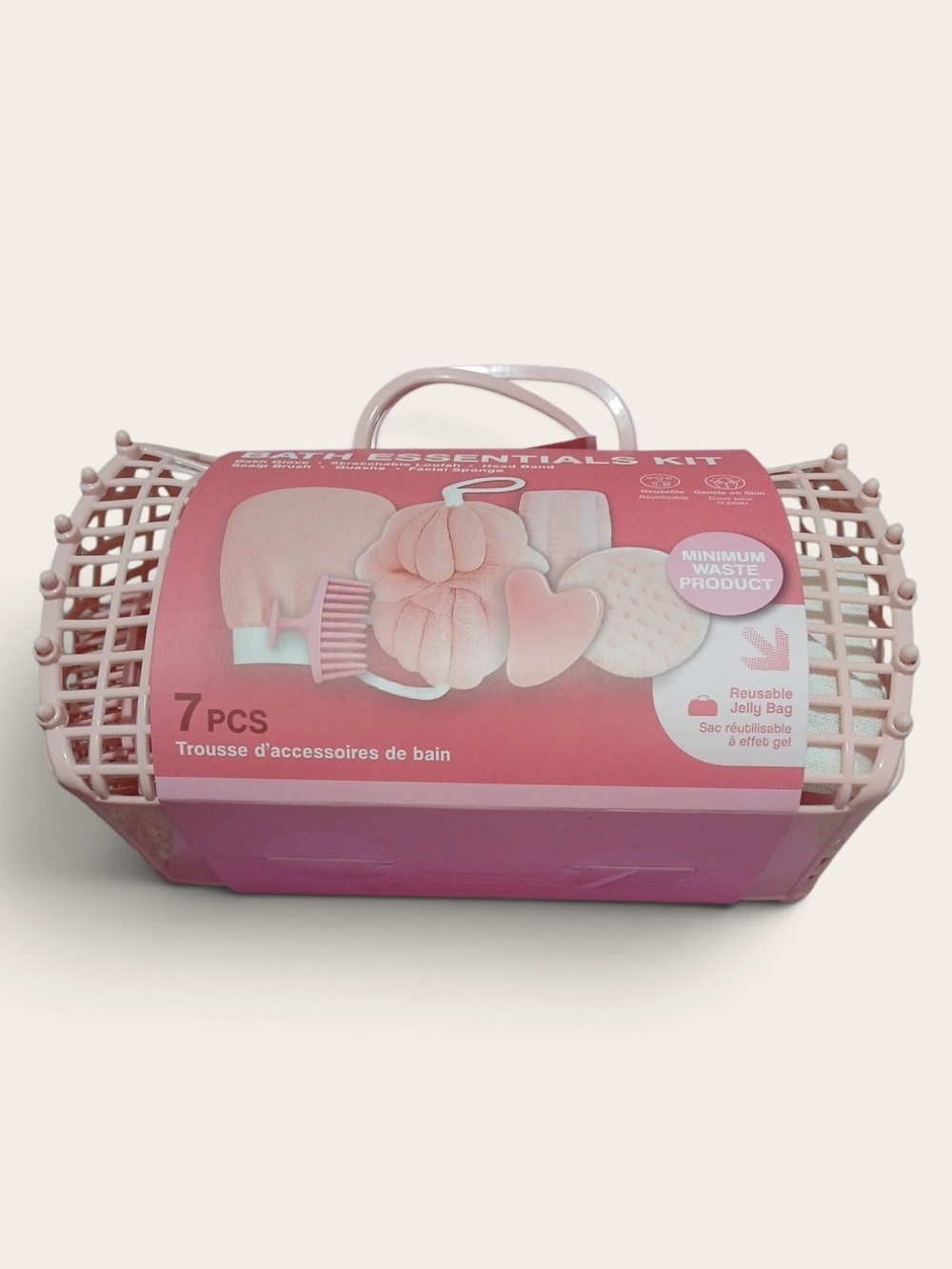 Pink 7-Piece Bath & Body Essentials Kit